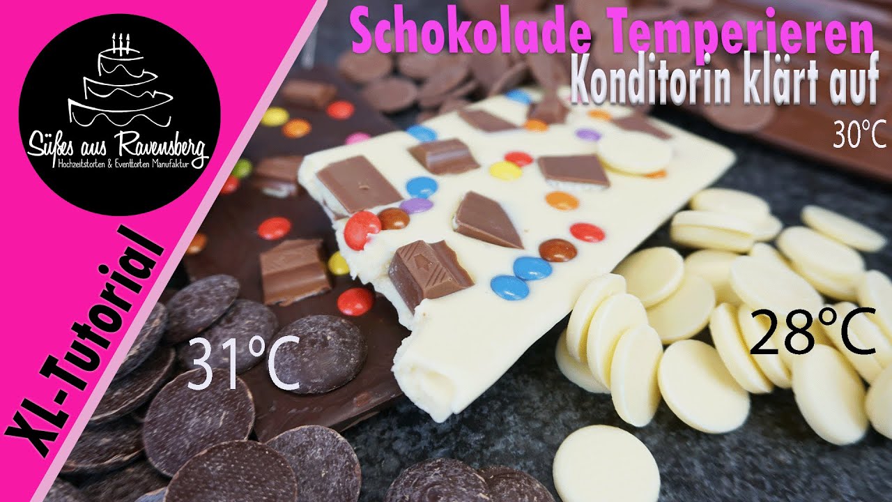 Schokolade Temperieren mit und ohne Messgerät 🤎 Konditor Tutorial zum temperieren von Schokolade