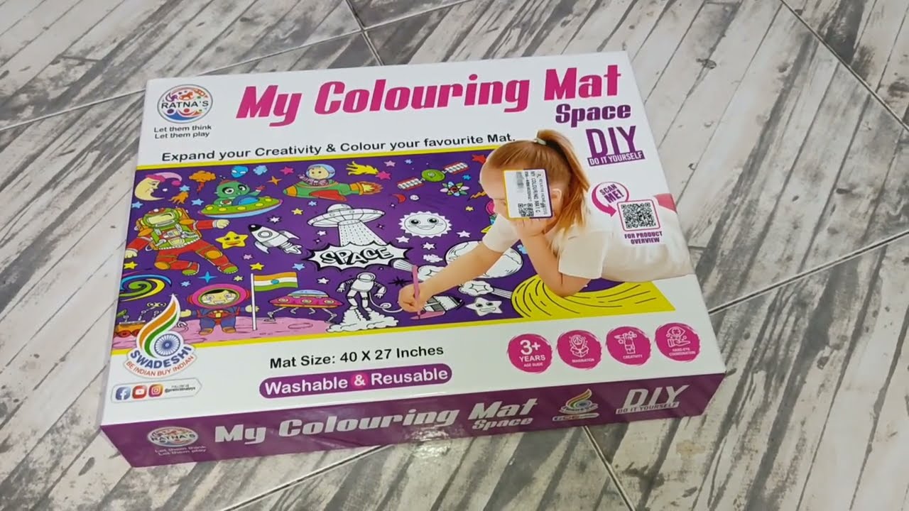 Coloring Mat/DIY/Washablereusable/Space/Improve children's creativity/Stay home/lesuire activities/