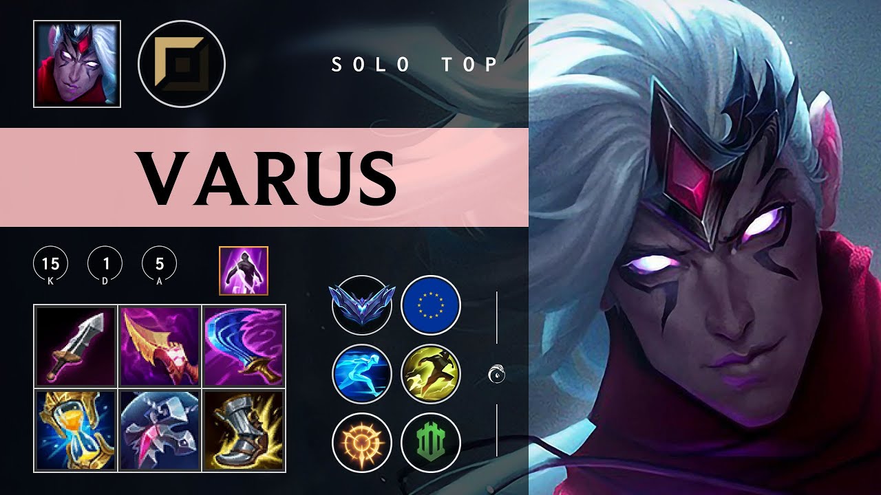Varus Top vs Kayle - EUW Diamond Patch 26.01