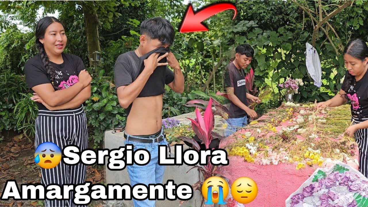😰Sergio Le Llevó Flores Al Panteón Ami Mamá No Podo Evitar A Llorar 😭😔