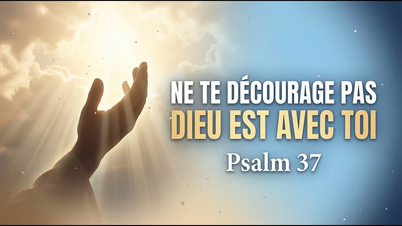 Prière quotidienne | Dieu te dit aujourdhui - Ne te décourage pas, Je suis avec toi, Psaume 37