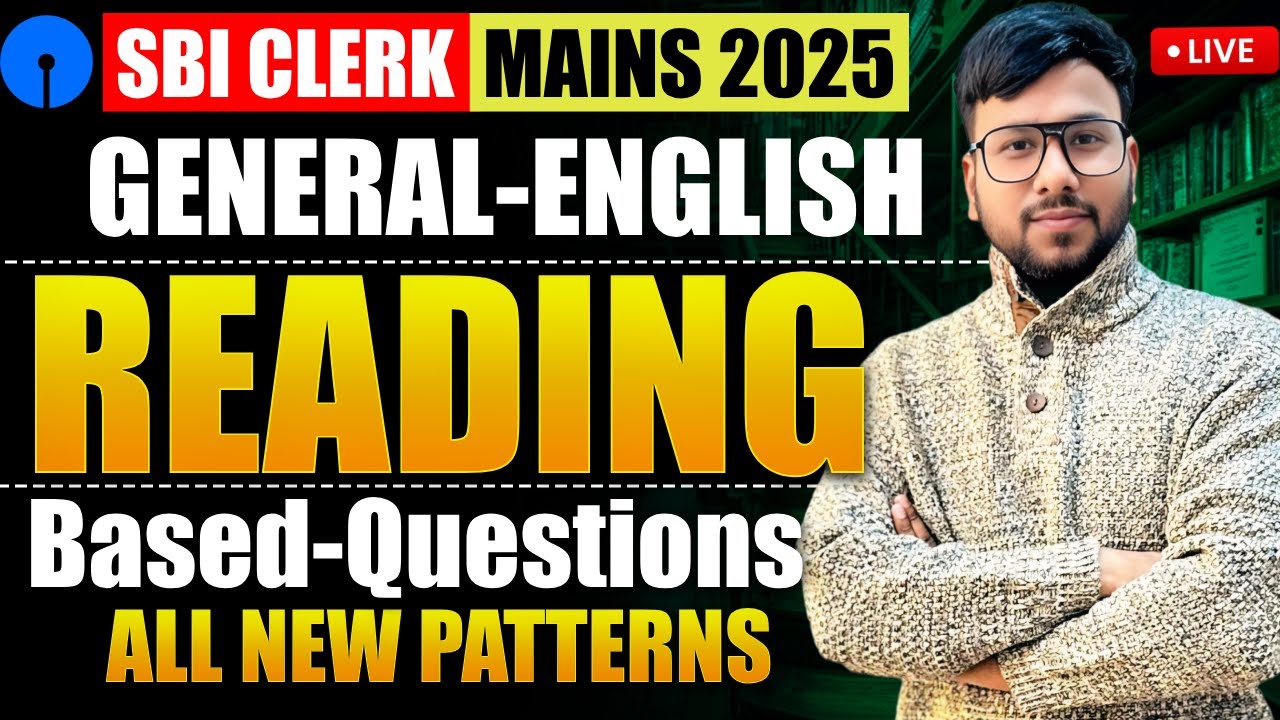 SBI Clerk Mains English | High-Level Inference-Based Questions | Mains Reading-Based Questions