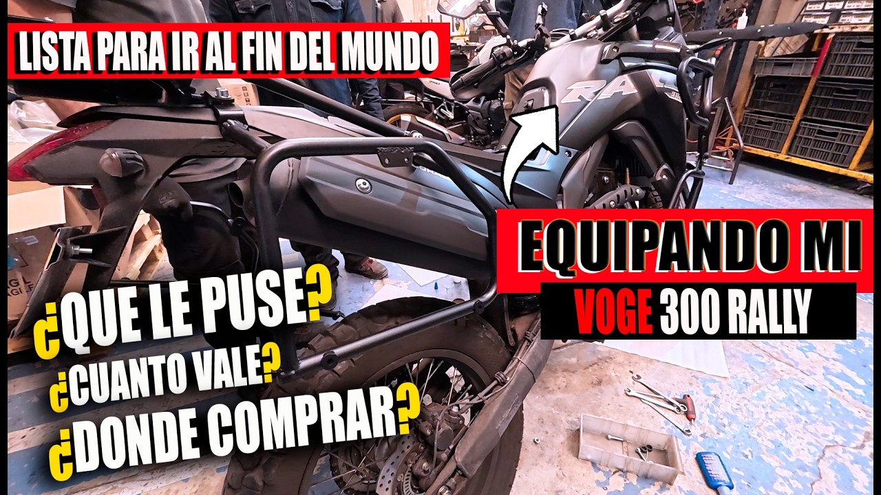 VOGE 300 RALLY:📦 Equipaje DEFINITIVO para la Voge 300 Rally | ¿Aguantará el viaje? 🛣️🏍️