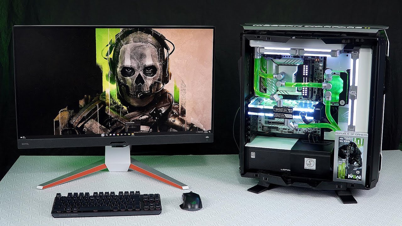 Lian LI Odyssey X [PC water cooling Build] MW2 tribute