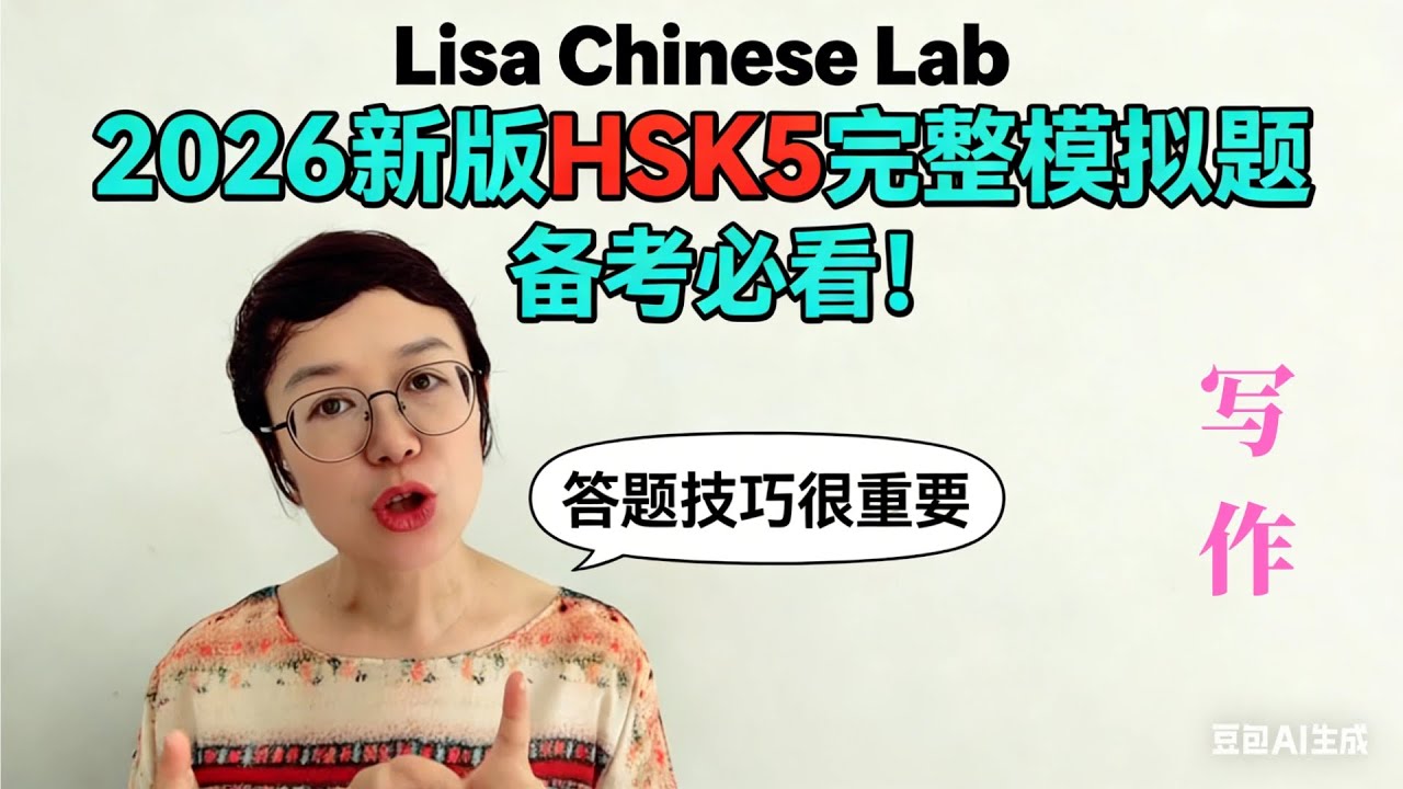 【2026版新HSK3.0写作全精讲📝】看图说话+主题式写作 完整思路拆解｜从零学会写满分作文💯new HSK3.0 full Writing Skills | Easy Pass HSK