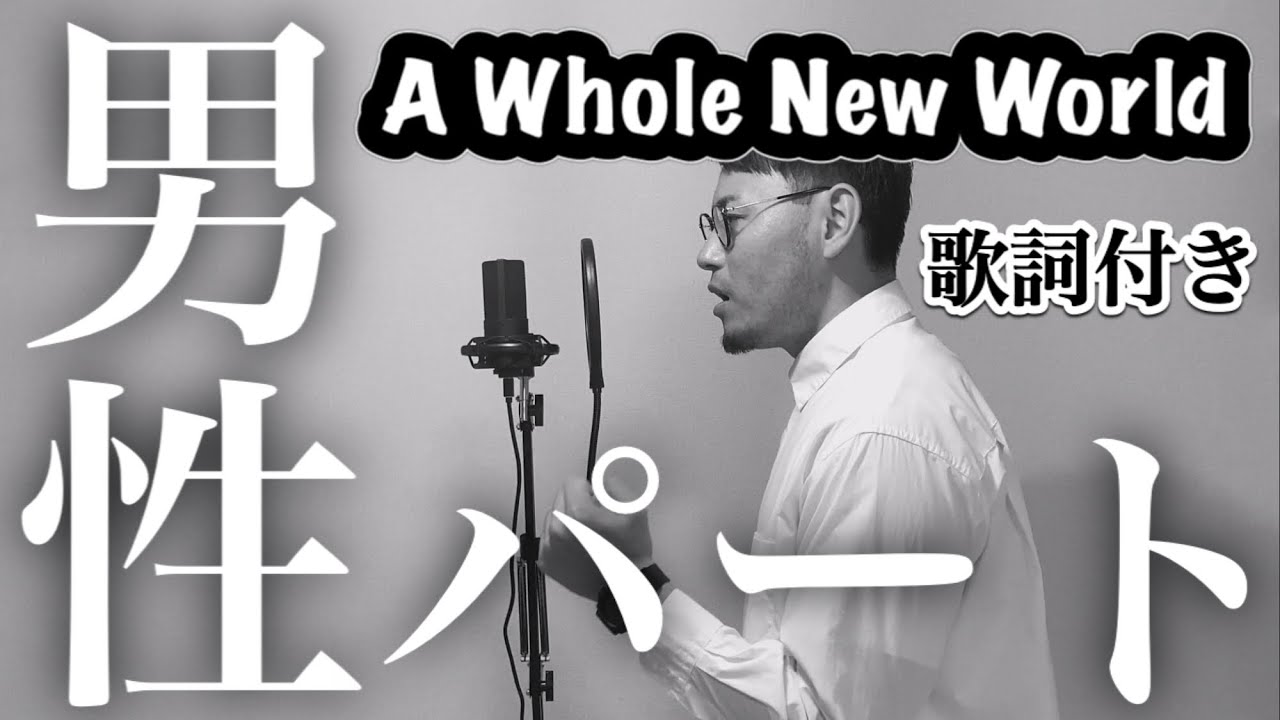 【A Whole New World 】【パート別・練習用】A Whole New World covered by 音たりお (男性パート)