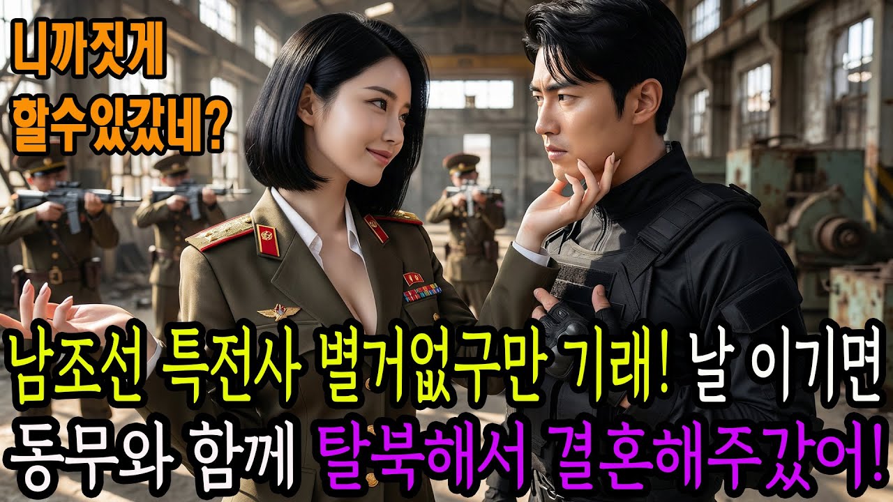 남조선 특전사 별거없구만 기래! 날 이기면 동무와 함께 탈북해서 결혼해주갔어!