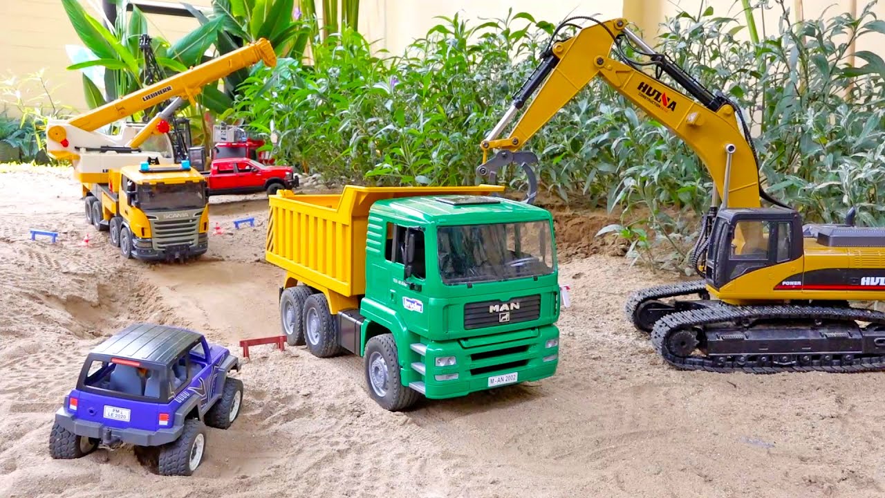 грузовик игрушка машина песочная игра с экскаватором Truck Car Toy Sand Play