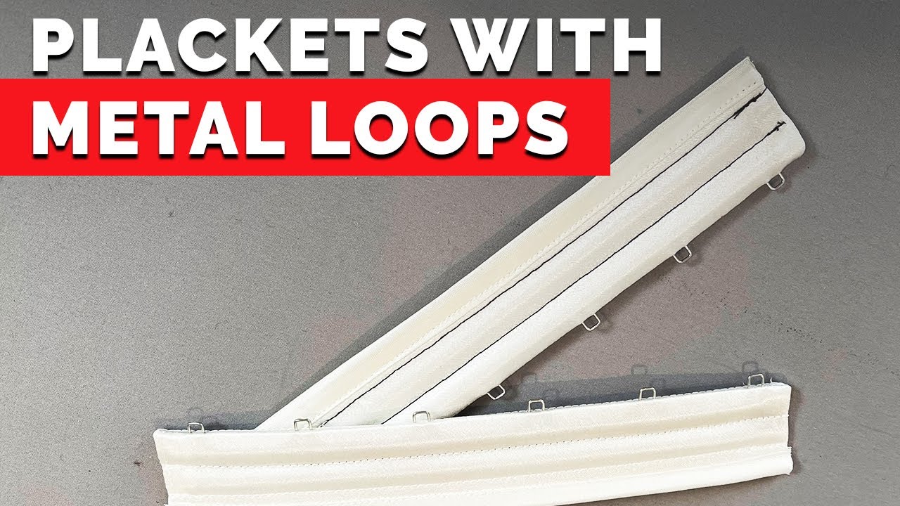 Plackets with Metal Loops | How to Sew a Corset