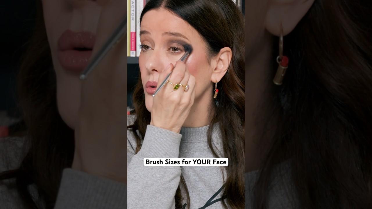 New Video! Quick Beginners Guide - Brush sizes for YOUR face✨🖌️ #lisaeldridgemakeup #lisaeldridge