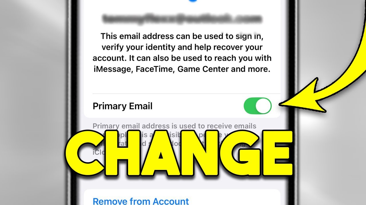 How to Change Your Apple Account Primary Email Adress (Iphone/Ipad)