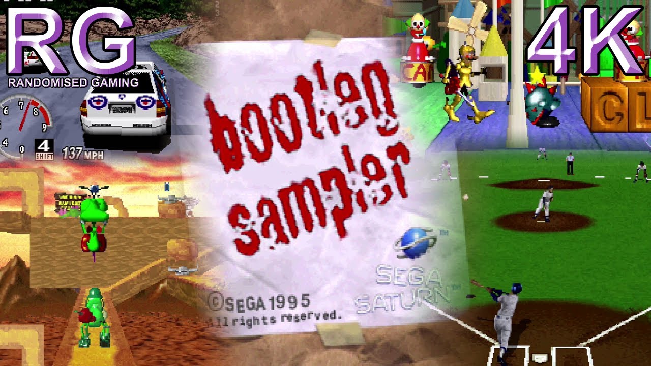 Bootleg Sampler - Sega Saturn - SEGA Demo CD showcase includes Bug! [UHD 4K60]