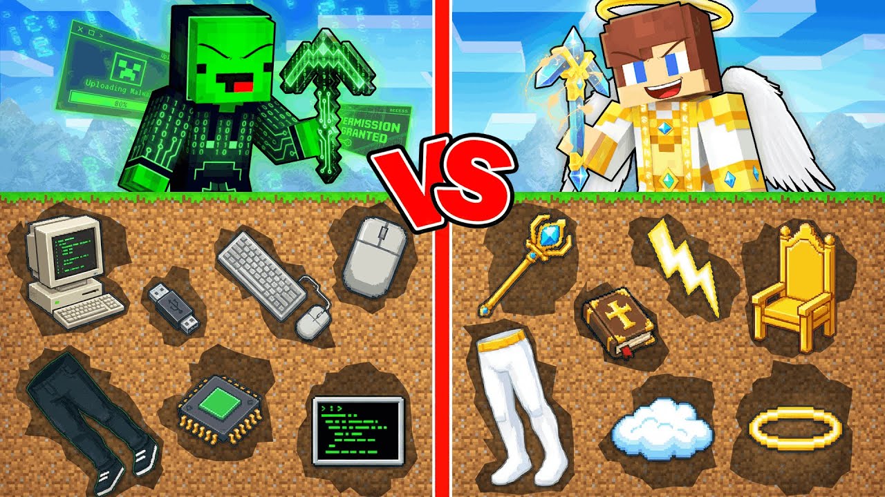 Mikey Hacker VS JJ GOD Secret Item Battle in Minecraft - Maizen