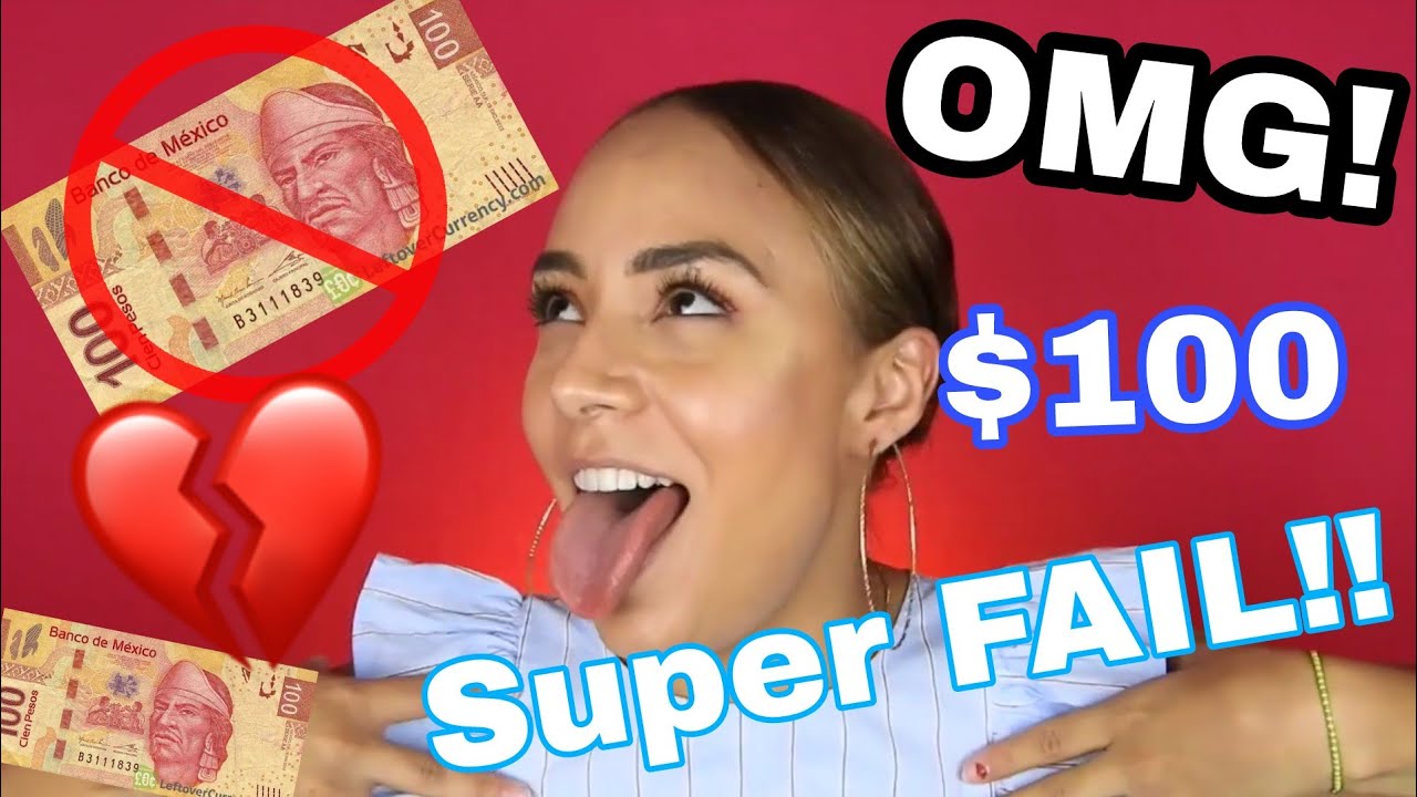 RETO: MAQUILLAJE CON $100 PESOS!! SALE MAL!! // SAMII HERRERA