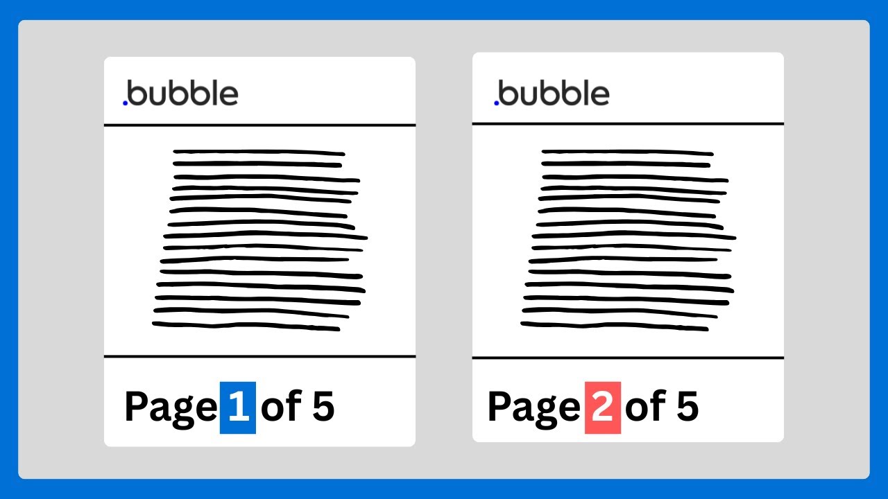 Добавление подробных верхних и нижних колонтитулов в PDF-файлы в Bubble.io (номера страниц, динам...