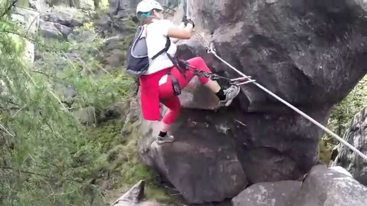 Klettersteig Alpiner Grat im Zittauer Gebirge