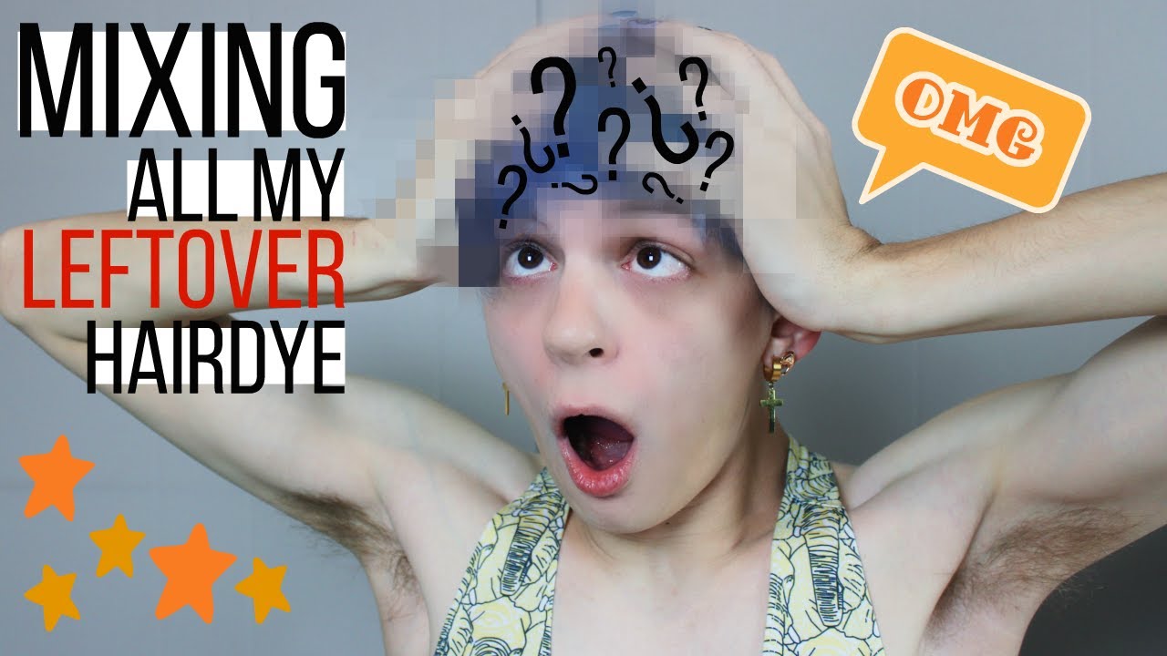 MIXING ALL MY LEFTOVER HAIR-DYE | JacobJensen