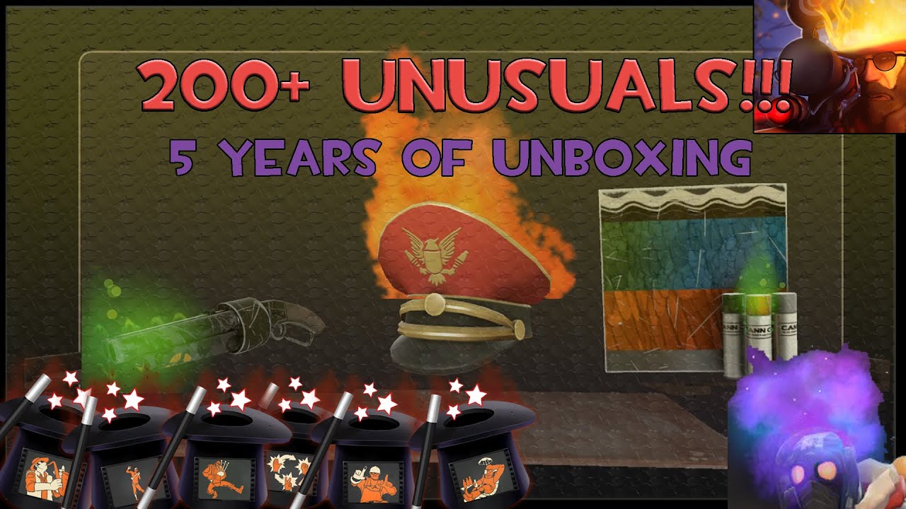 TF2- Nipolopilis' big unboxing video (Over 200 unusuals)