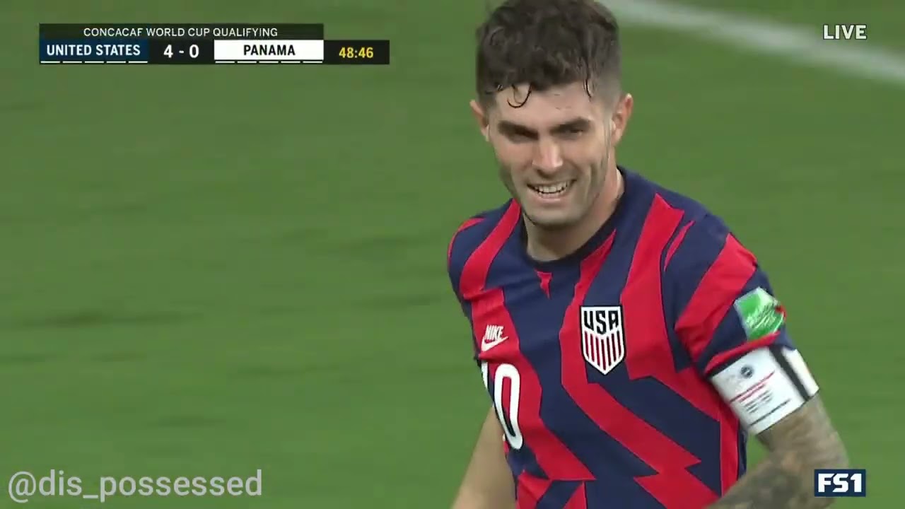 Christian Pulisic WCQ vs Panama 3/27/22 (3 GOALS)