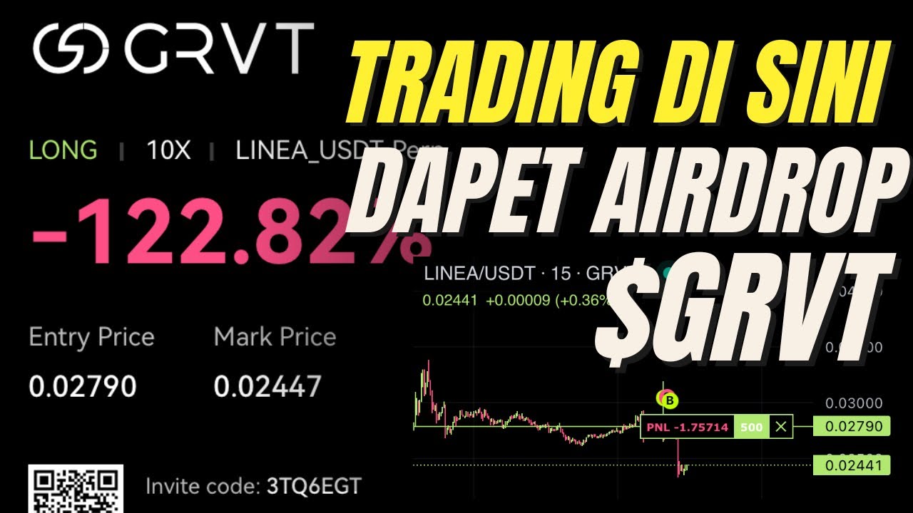 New Trading di GRVT Dapat Alokasi Airdrop $GRVT - Trading Earn Poin Airdrop Masih Early
