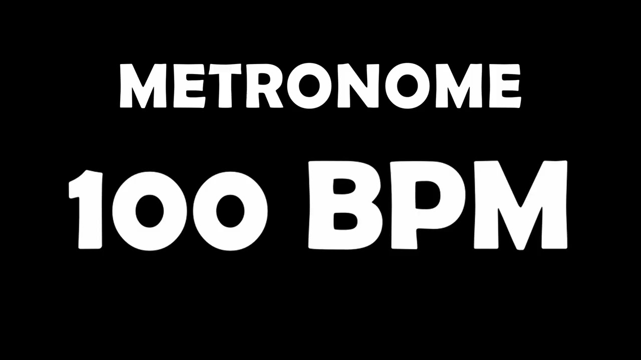 100 BPM Metronome (10 Minutes)