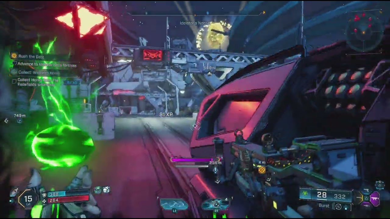 Borderlands4 PS5 (RUSH THE GATE Main Mission up to Remove all 3 docking clamps from ship) Ch 15 pt 1