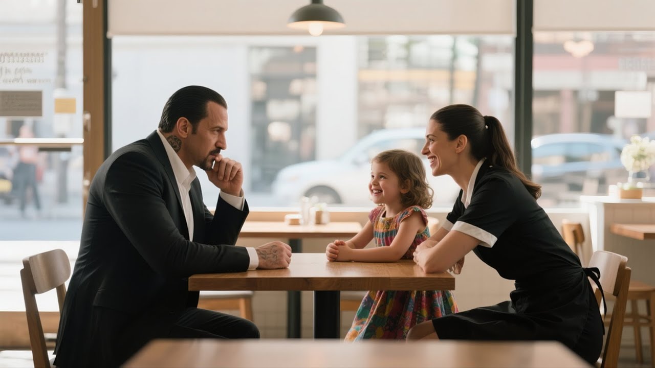 A Lonely Mafia Boss Took His Daughter to a Café — She Invited the Waitress to Join Them