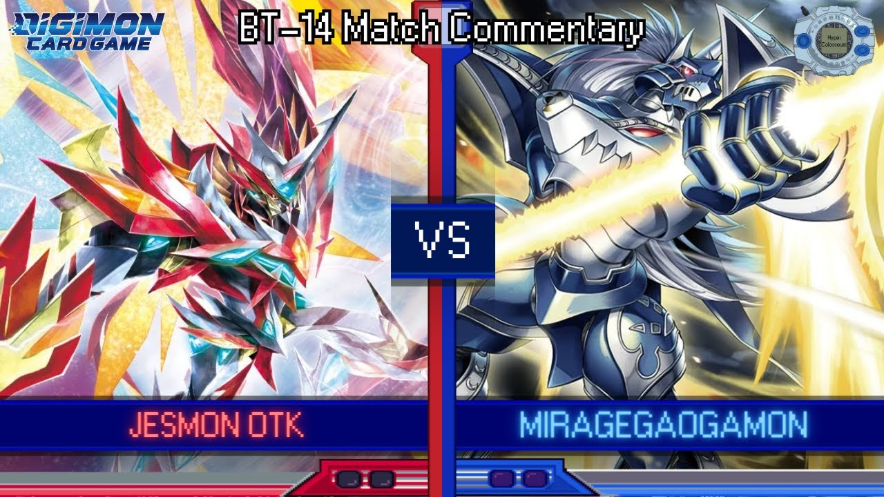 Jesmon OTK vs MirageGaogamon - BT-14 Matchplay Commentary