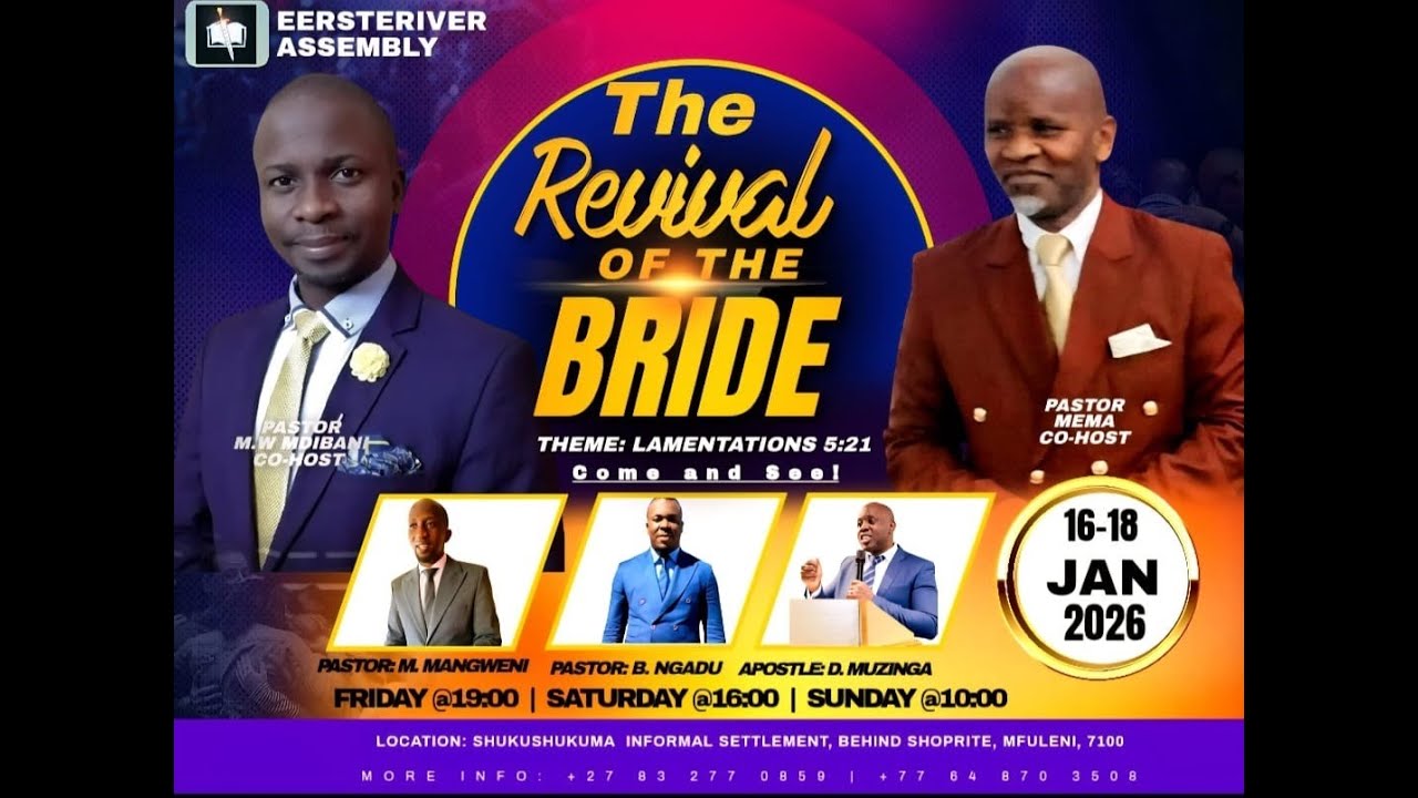 Pastor B.Ngadu - This End-Time Bride Is The Final Voice - 16/01/2026