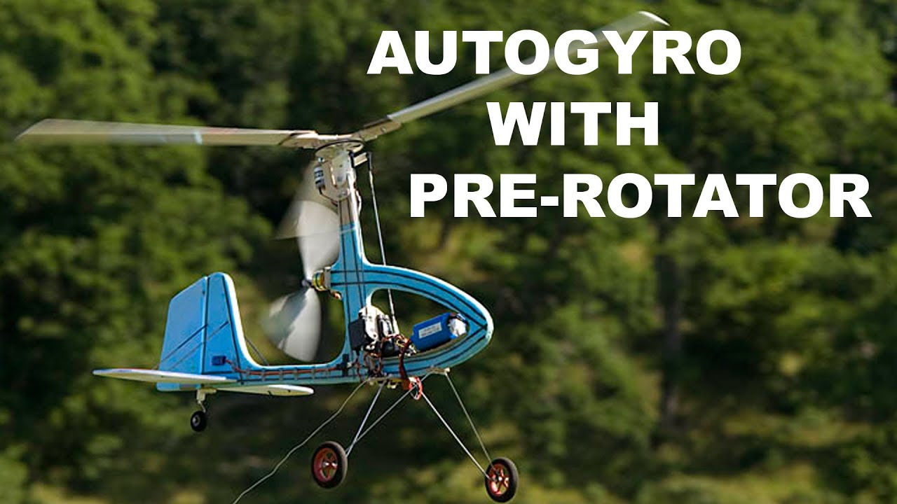 RC Autogyro with pre-rotator new HD video