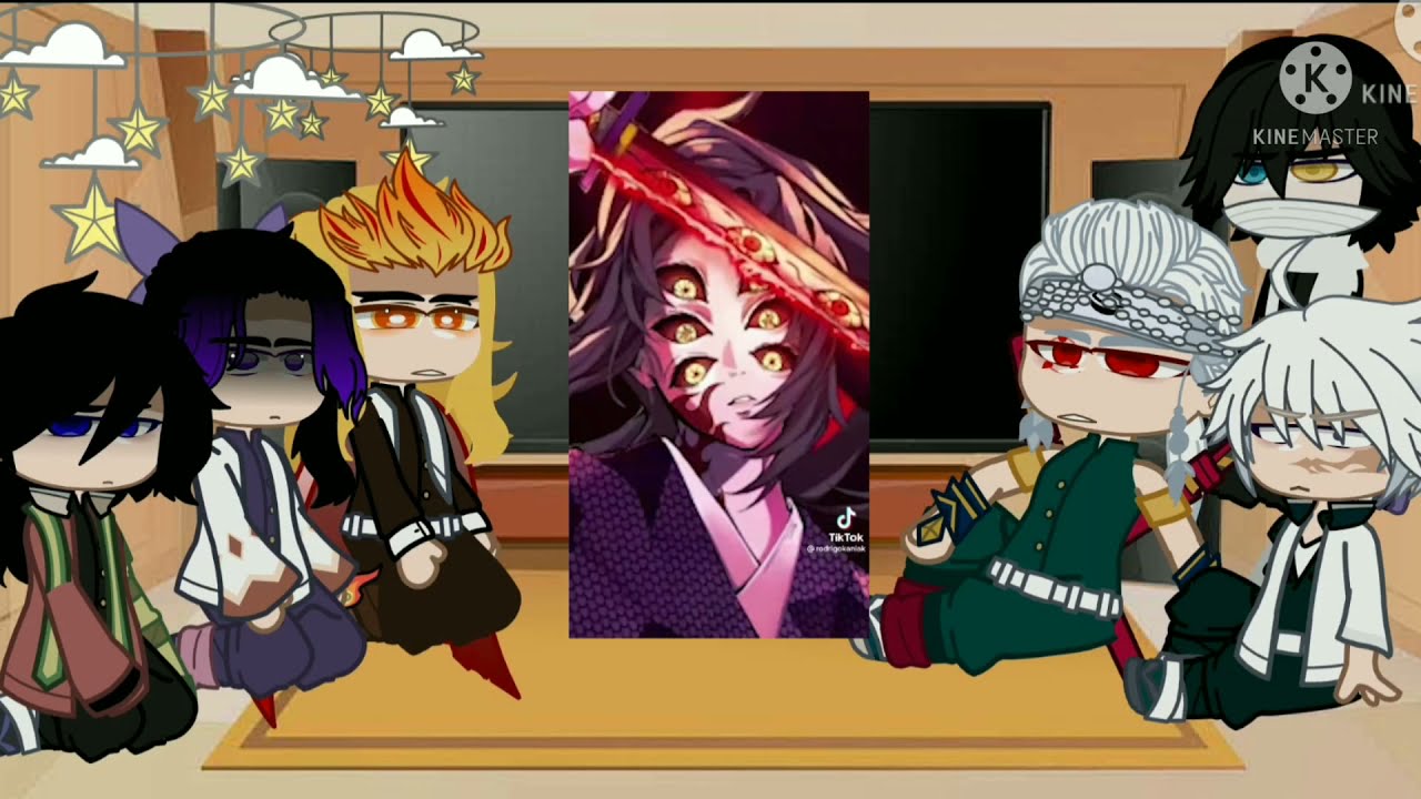 •|Hashiras reagindo às Luas Superiores•|gacha club•|