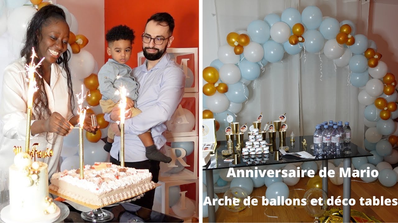 Comment j'ai fait cette belle arche de ballons et la déco pour la fête d'anniversaire de mon fils