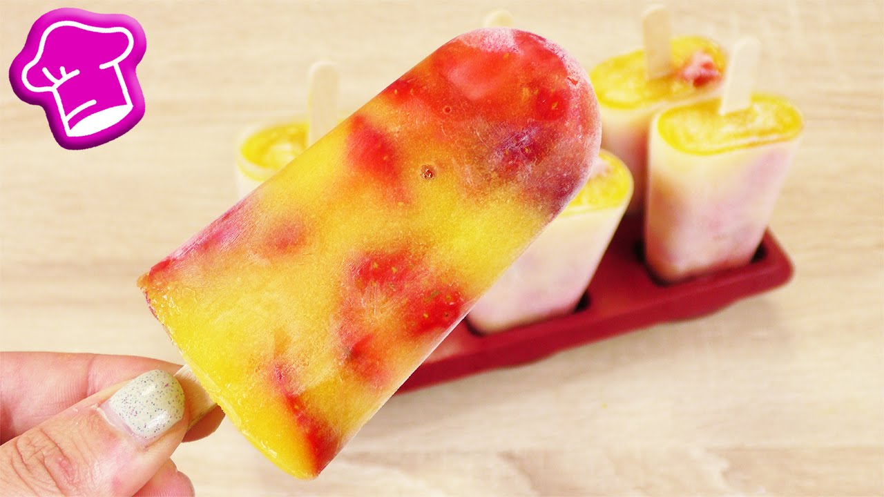 EIS Idee mit Erdbeeren & Mango 🍓 Super lecker & einfach | Frucht Eis selber machen | Sommer
