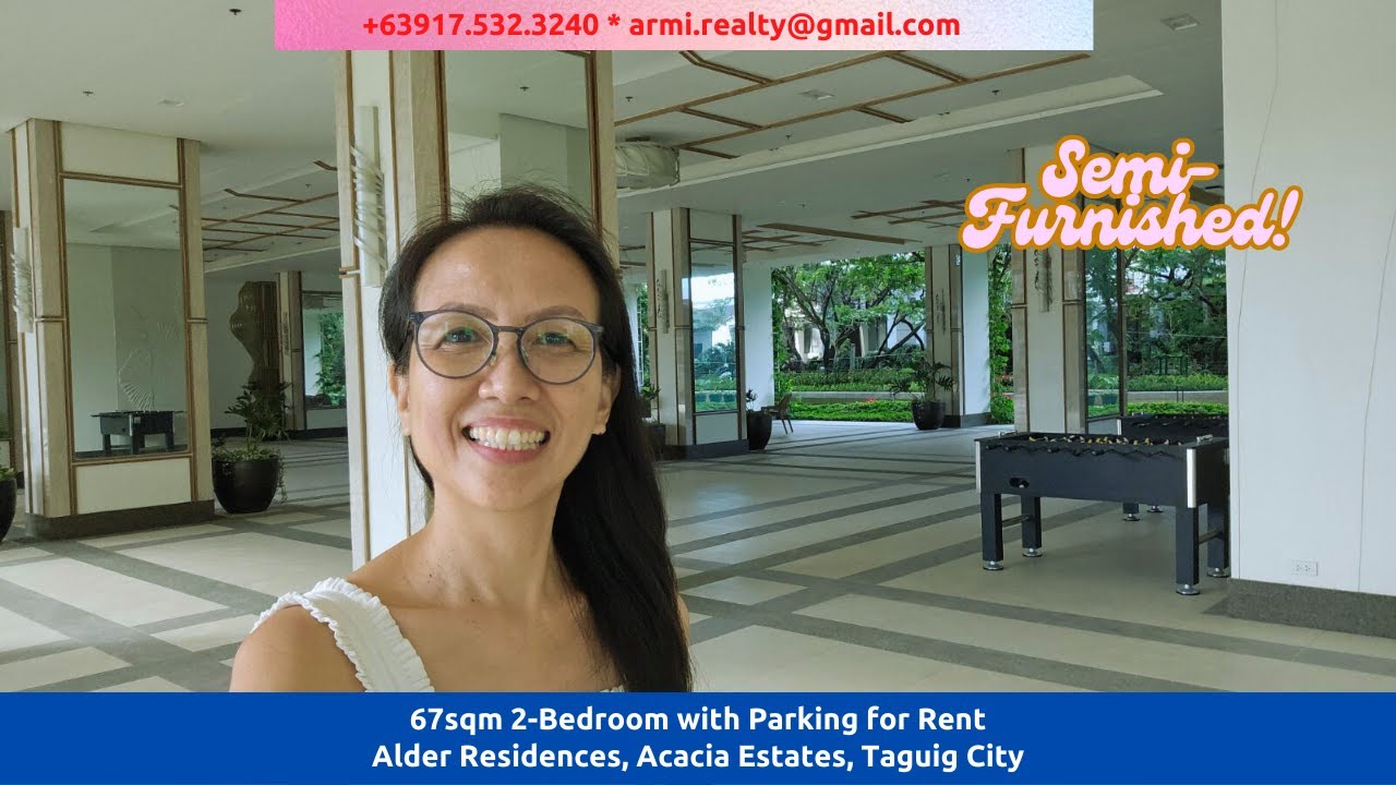 [Rented A921] Spacious 2-Bedroom Condo with Balcony at Alder Residences Near BGC