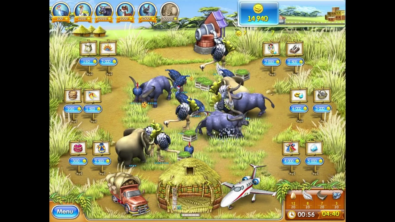 Farm Frenzy 3: Madagascar - Part 15 (100% Playthrough, Gold & Best Time, All Trophies)