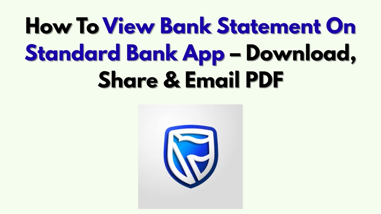 Как просмотреть выписку по банковскому счету в приложении Standard Bank &mdash; скачать, поделиться и о...
