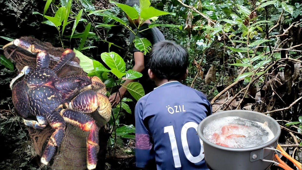 Berburu Ikan Tambak Dan Kepiting Kenari Langsung Masak Di Pantai- Catch And Cook #eps16