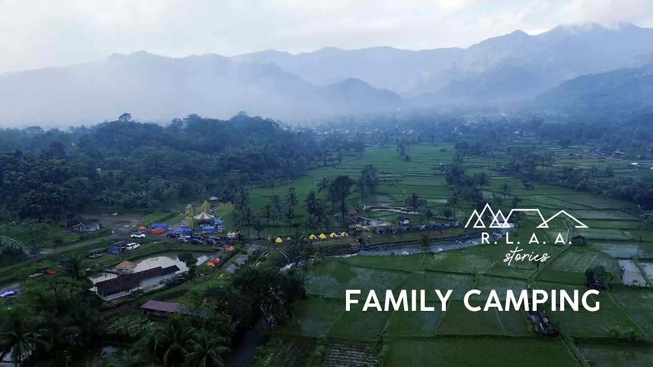 Family Camping - Heavy Rain at Fish Village Camp [Silent Vlog, ASMR, Cinematic, Rain] #campingfamily