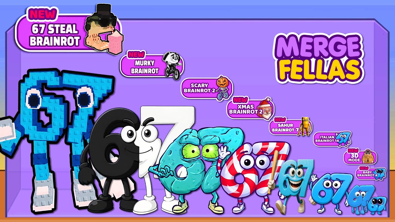 Merge Fellas Brainrot Evoluction BABY Brainrot, Brainrot 14, XMAS Brainrot 2 ....Boss + Boss = ⁉️
