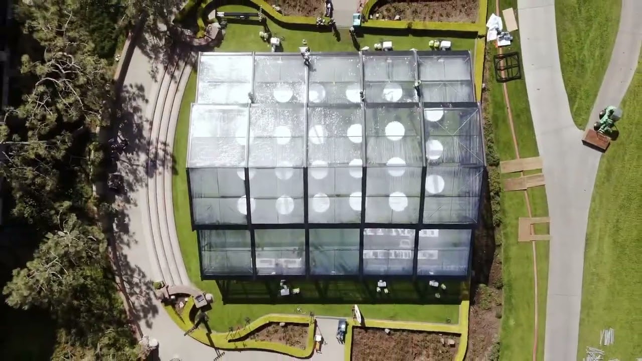 20m x 25m Garden Atrium Tent Setup | Luxury Event Structure Build in La Jolla, CA