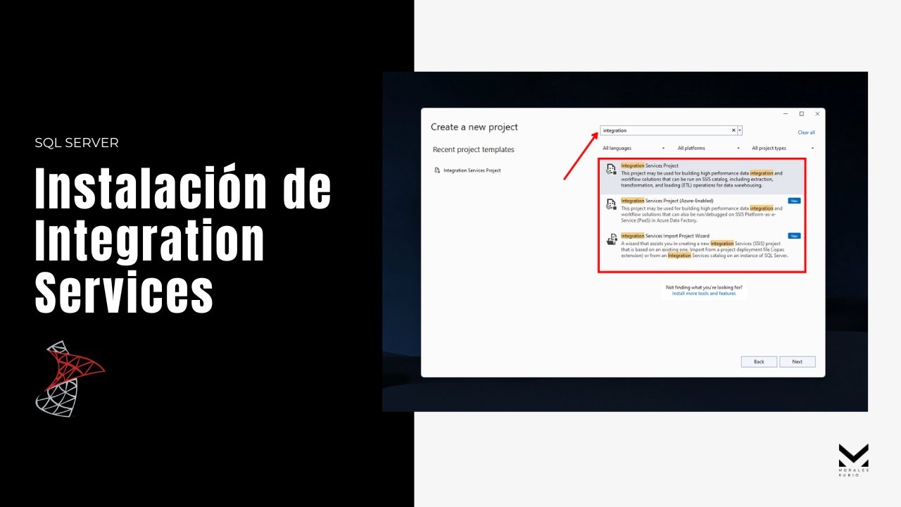 Instalación de Integration Services - SQL Server 🗂️