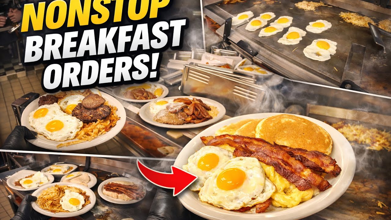 🔥 POV:NONSTOP Breakfast Rush! Eggs, Bacon & Orders Never End!