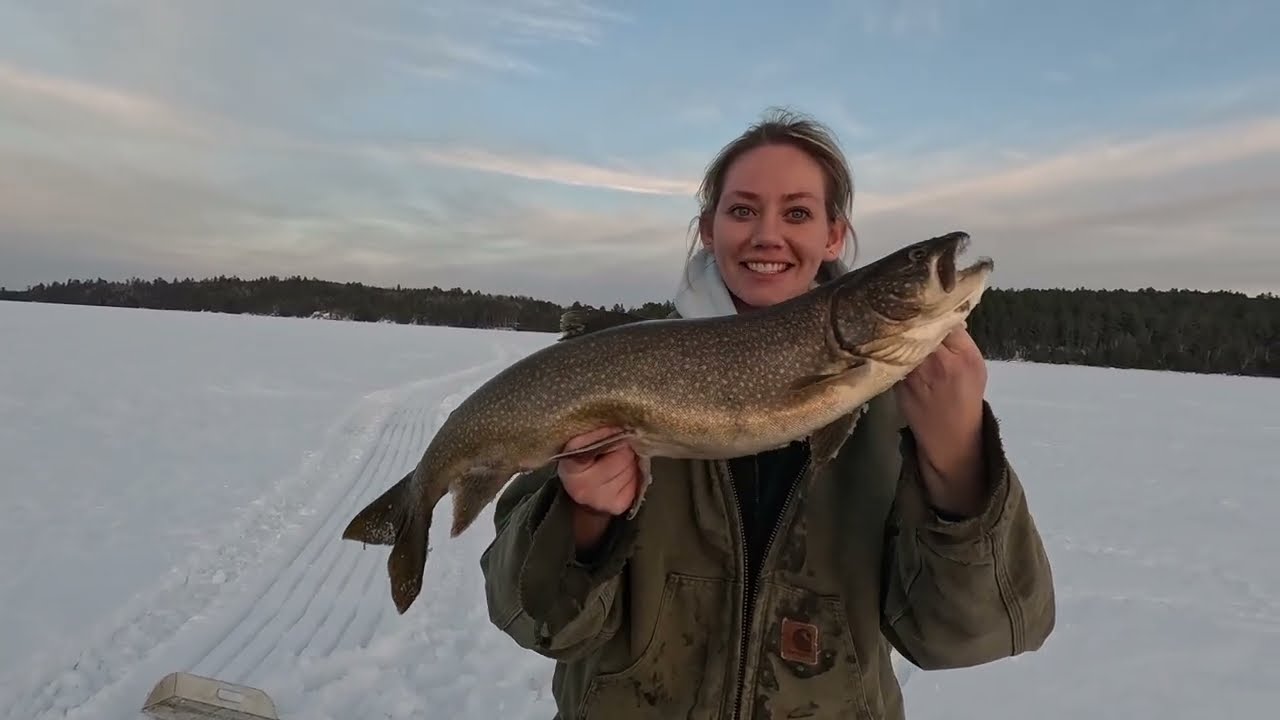 Northern MN - Ice Fishing Lake Trout - Febuary 2026