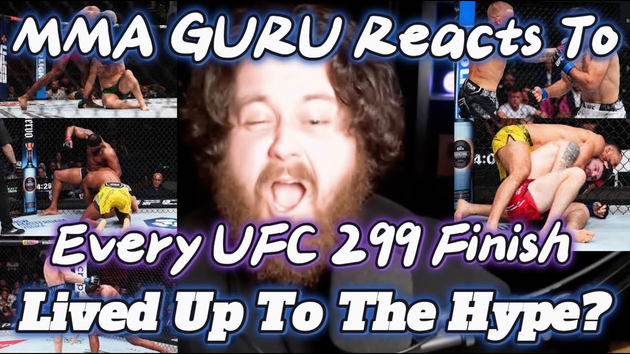 MMA GURU Reacts To EVERY FINISH On The UFC 299 Fight Card!