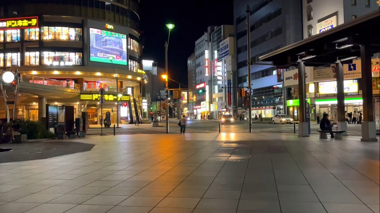 土曜夜の長野の中心街を歩きます、善光寺の門前町 ※ノーカット版