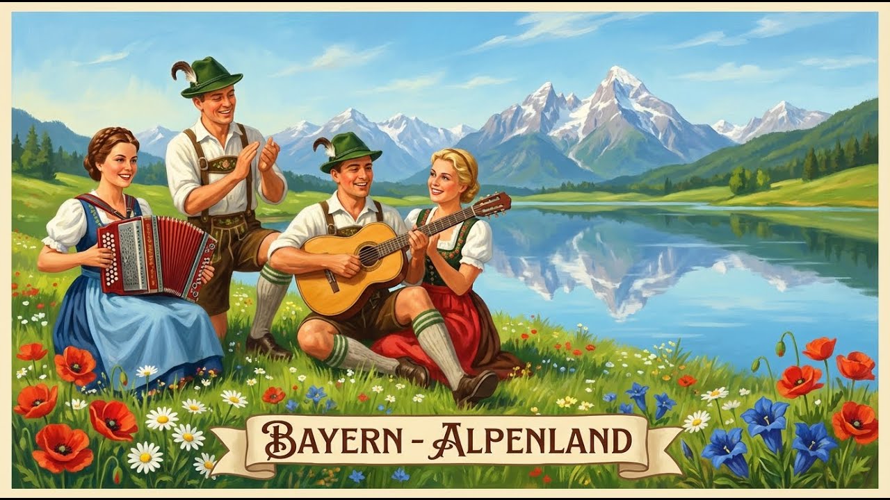 German Alps Folk Festival 🎵 Polka, Waltz & Traditional Brass Band Joy | Bavarian Celebration