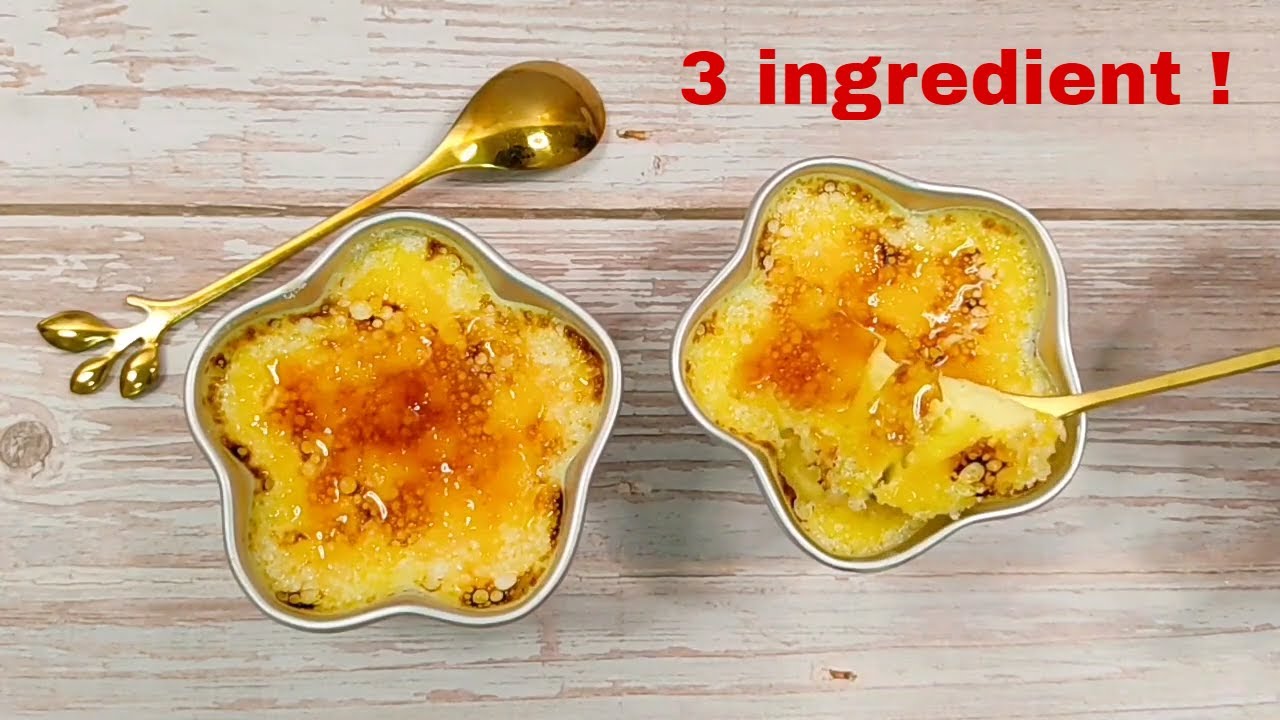 Classic Crème Brûlée made in just a few minutes