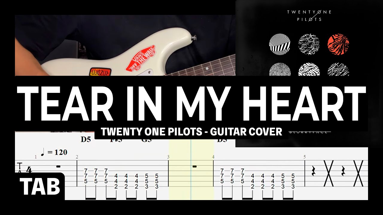 Twenty One Pilots - Tear in My Heart (Guitar Cover + Tab) | Lesson | Cover | Tutorial