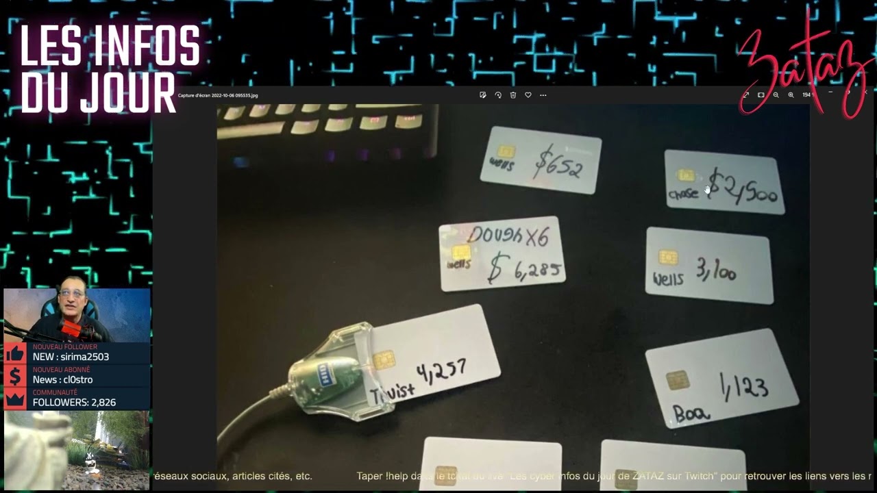 Quand un pirate commercialise d'&eacute;trange cartes bancaires !!!