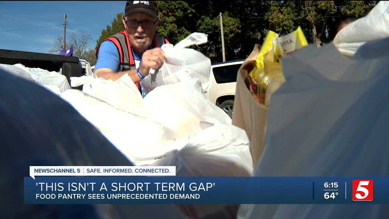 Food pantry overwhelmed by demand from struggling families